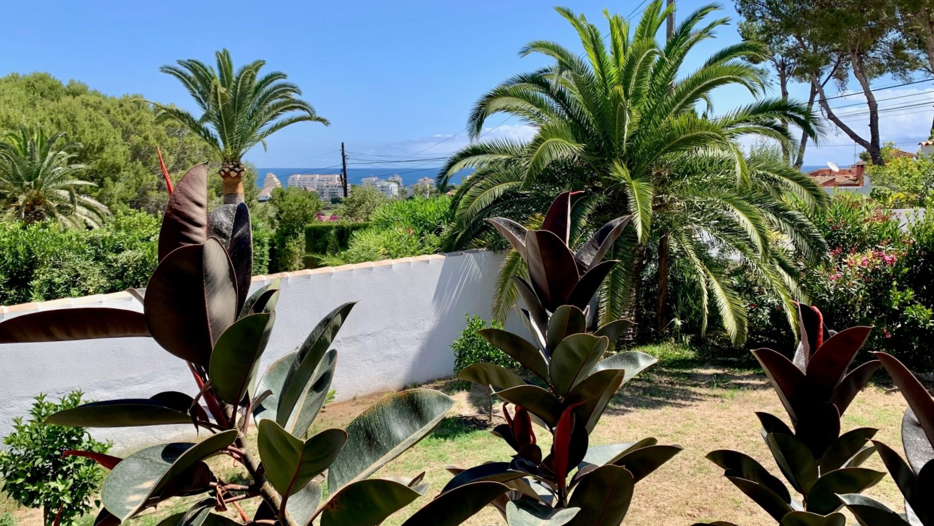 Meerblick vom Ferienhaus CASA CACTUS in Jávea an der Costa Blanca